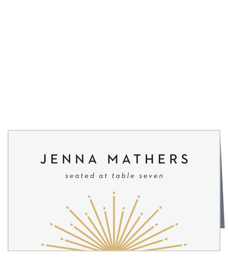 Ornamental Badge Place Cards