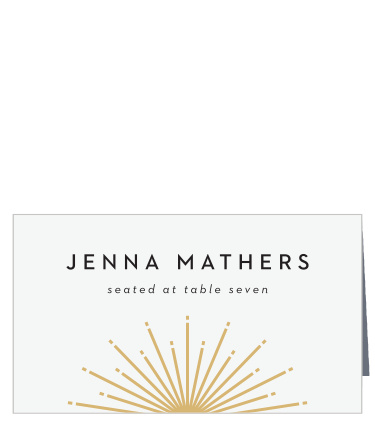 Ornamental Badge Place Cards