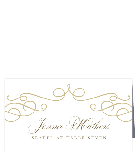 Trendy Swirls Place Cards