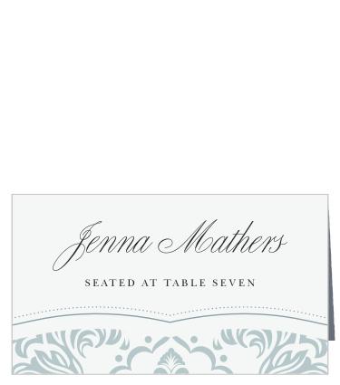 Timeless Damask Place Cards