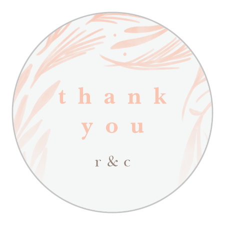 Floral Celebration Wedding Stickers