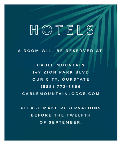 Retro Paradise Accommodation Cards