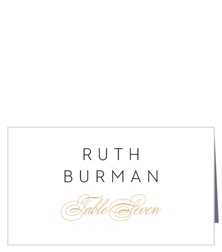 Glamorous Chevron Place Cards