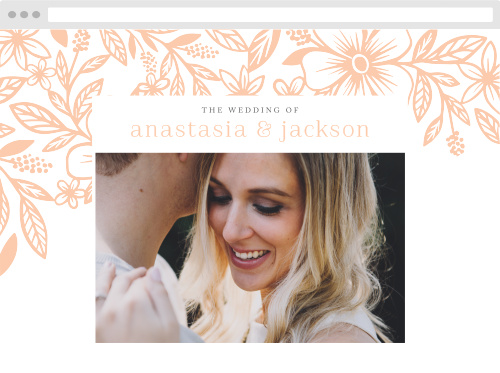 Floral Whimsy Wedding Website