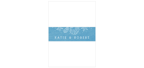 Rocky Beach Stamp Wedding Belly Bands