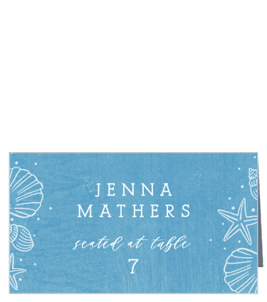 Rocky Beach Stamp Place Cards