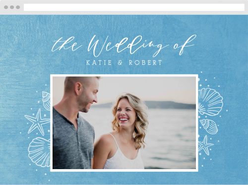 Rocky Beach Stamp Wedding Website