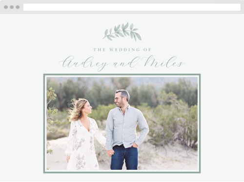 Flowing Ferns Wedding Website