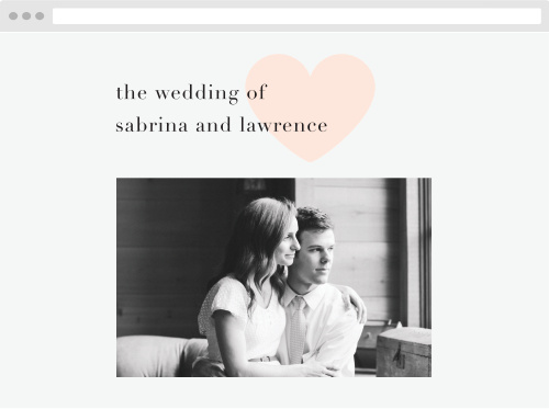 Heart to Heart Wedding Website
