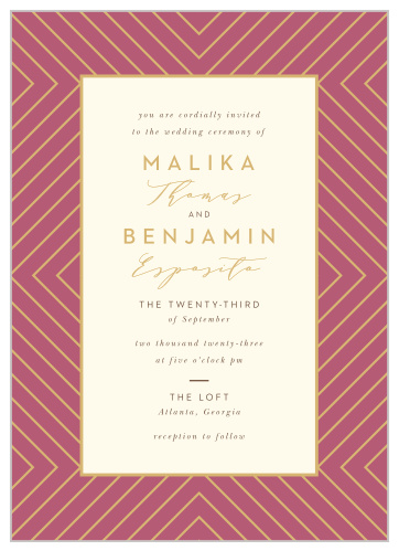 Surround yourself with close friends and family on your special day with our Geometric Perfection Wedding Invitations.