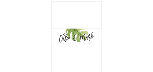 Fun Foliage Wedding Belly Bands
