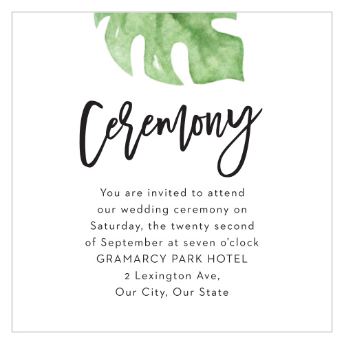 Fun Foliage Ceremony Cards