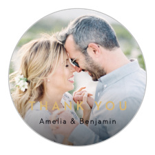 Make a sophisticated impression with our Minimalist Banner Wedding Stickers.