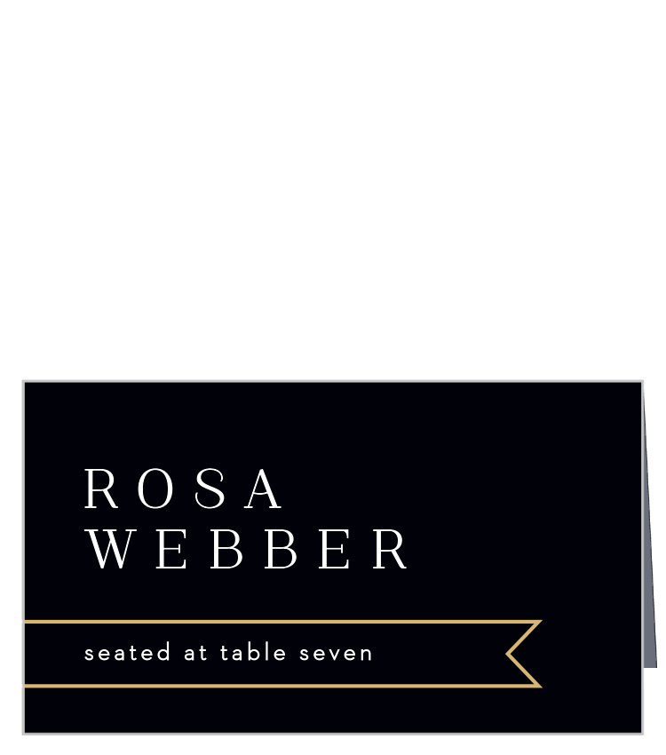 Minimalist Banner Place Cards