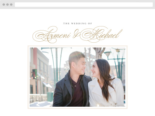 Simple Border Wedding Website