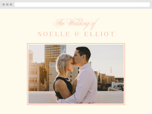 Modern Lines Wedding Website