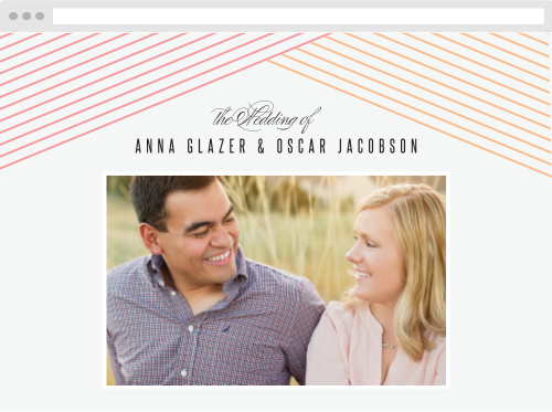 Pattern Stripes Wedding Website