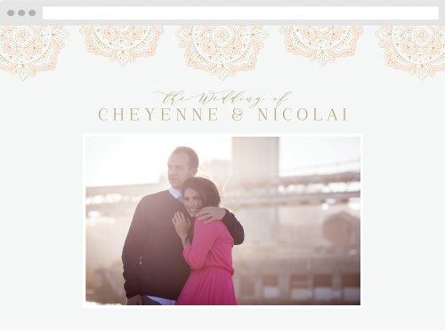 Modern Moroccan Wedding Website