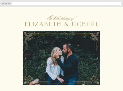 Night Deco Wedding Website