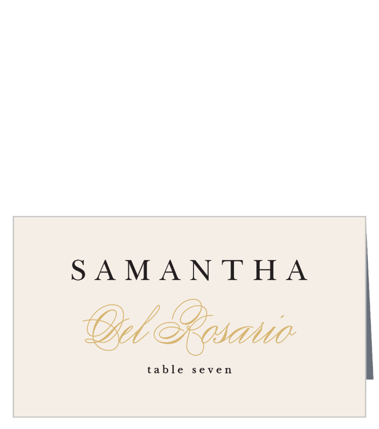 Modern Monogram Place Cards