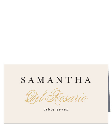 Modern Monogram Place Cards