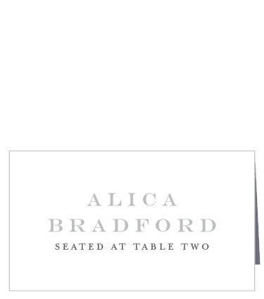 Minimalist Monogram Place Cards
