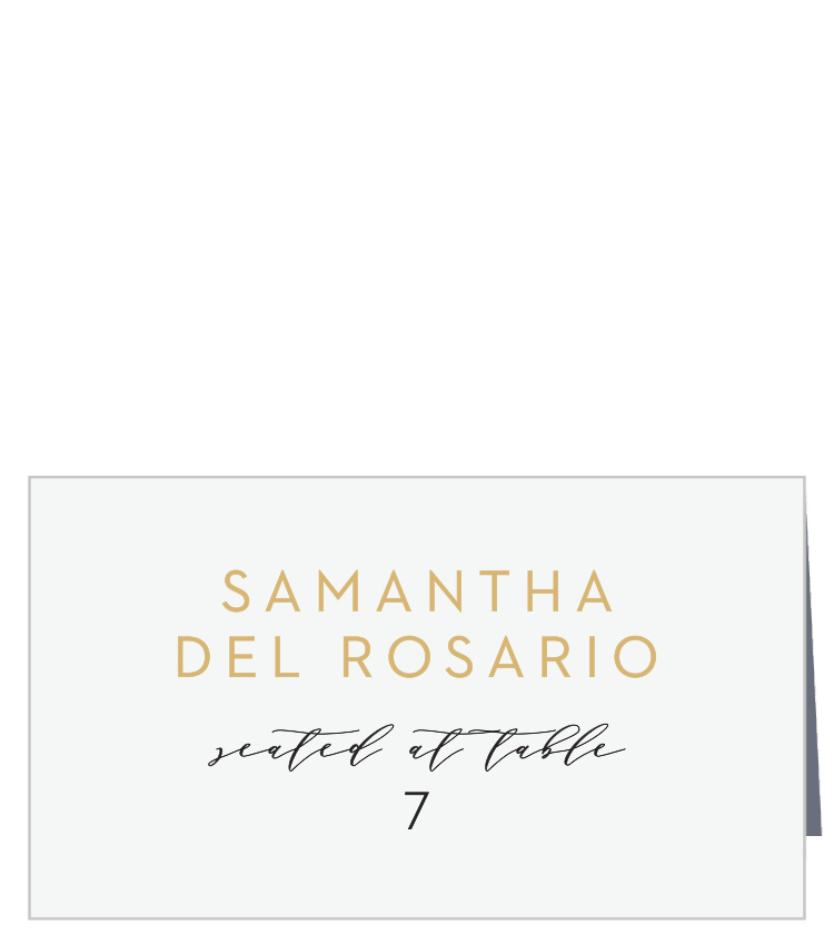 Minimalist Pennant Place Cards