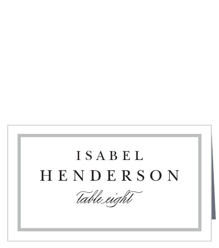 Monogram Square Place Cards