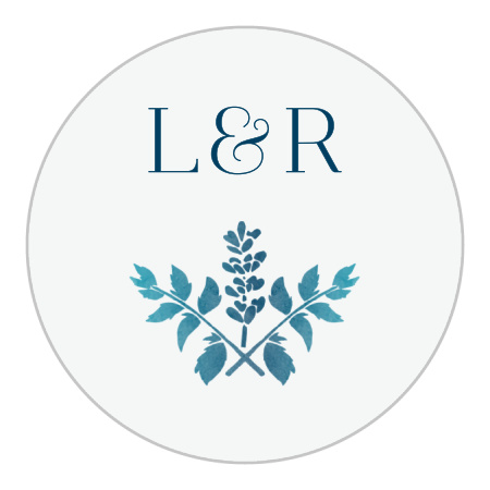 Painted Floral Wedding Stickers