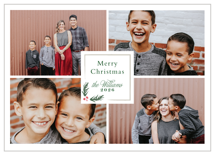 Start off the holidays right with our Quad Inset Christmas Cards. 