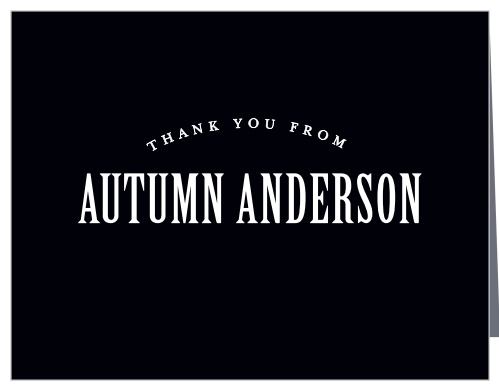 Antique Typography Baby Shower Thank You Cards