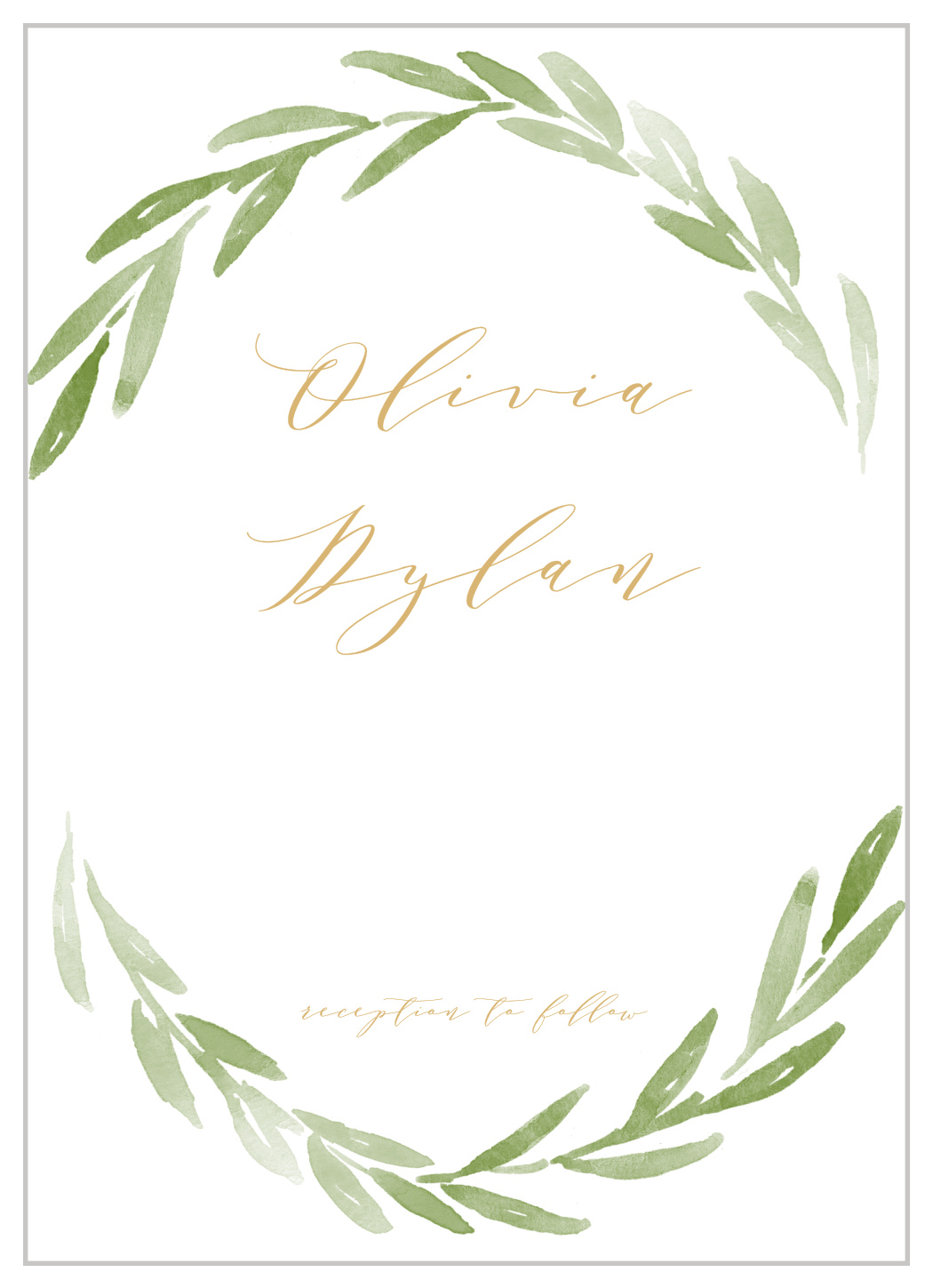 Forever Wreath Wedding Invitations