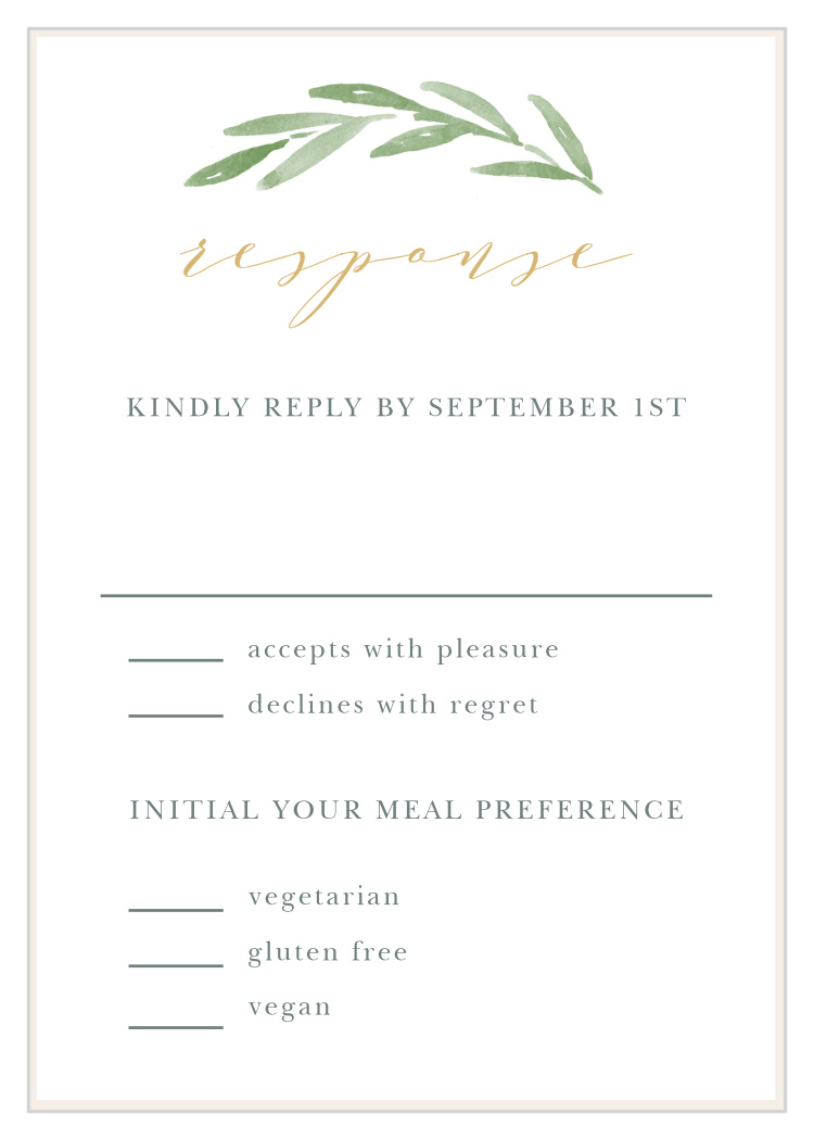 Forever Wreath Response Cards