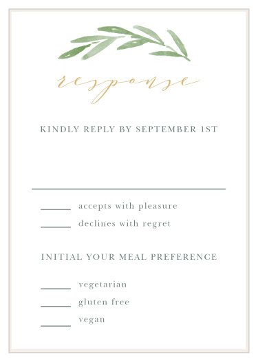 Forever Wreath Response Cards