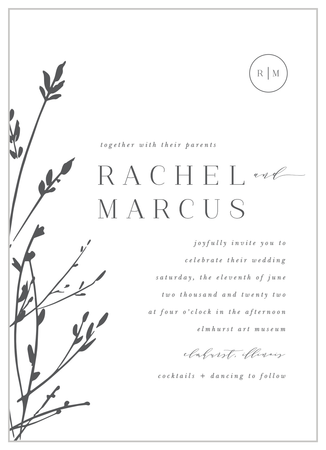 Sweet Grass Wedding Invitations