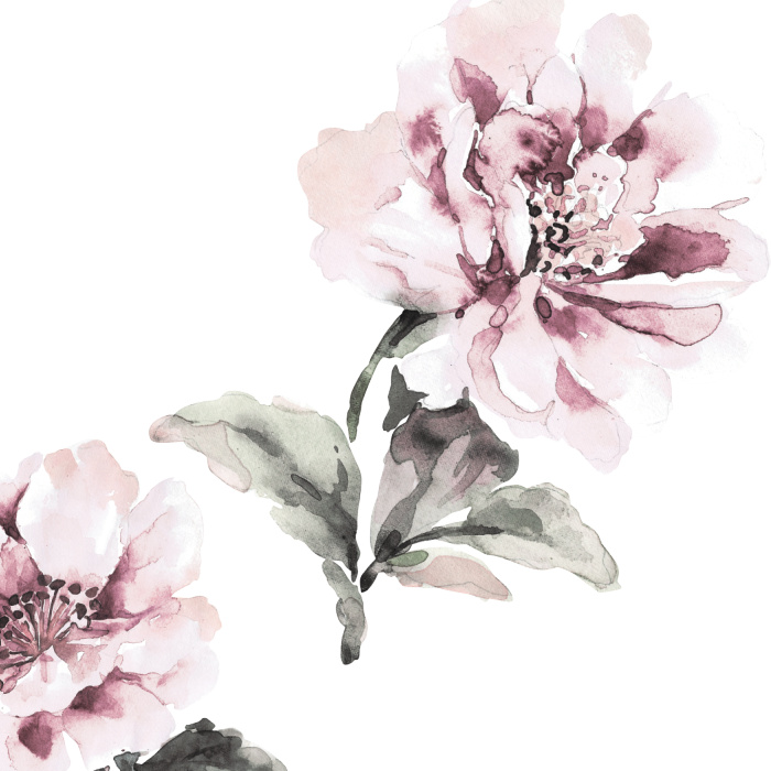Add some floral charm to your favorite space, with our Amelia Blossoms Peel And Stick Removable Wallpaper!