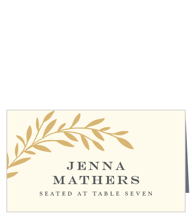 Tree Branch Silhouette Place Cards