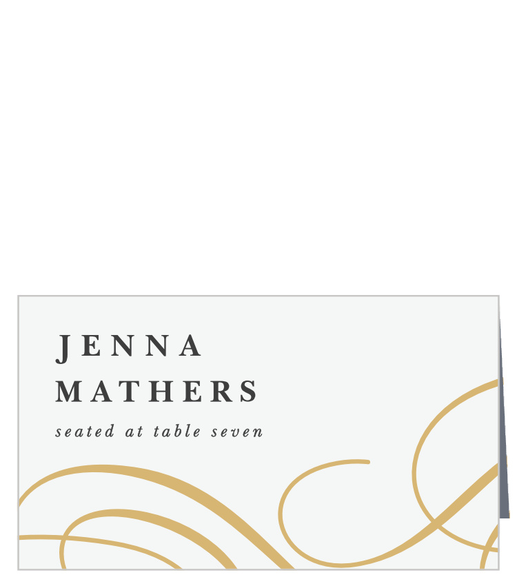 Old World Swirls Place Cards