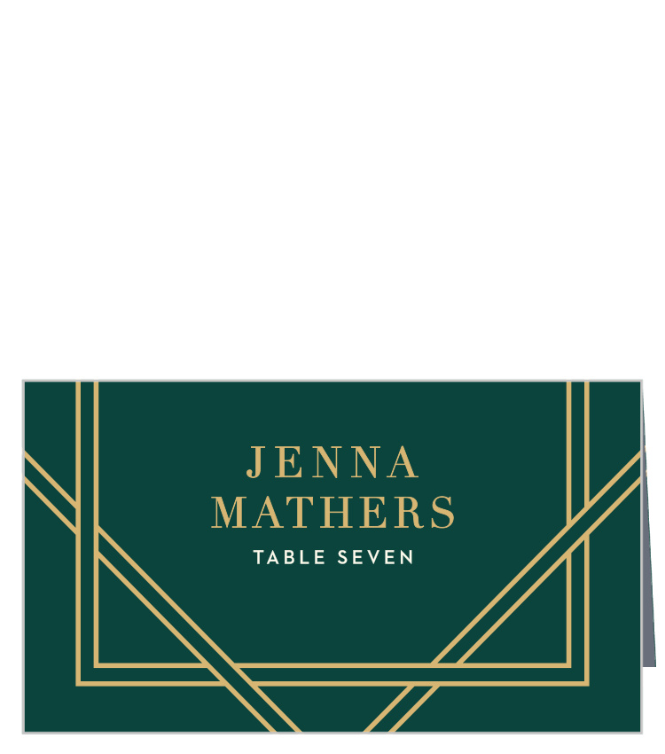 Elegant Overlap Place Cards