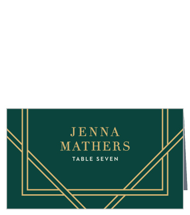 Elegant Overlap Place Cards