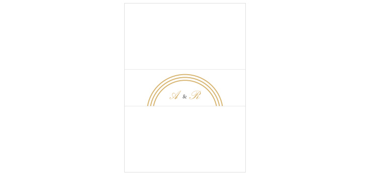 Simple Elegant Wedding Belly Bands