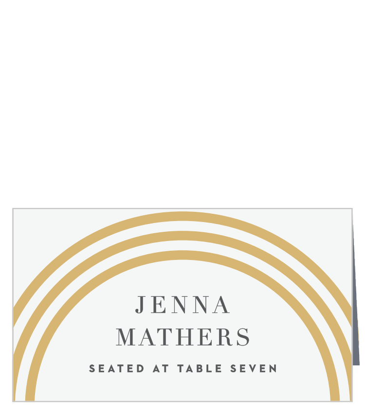 Modern Circles Place Cards