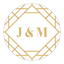 Create something stunningly chic with our Art Deco Wedding Stickers. 