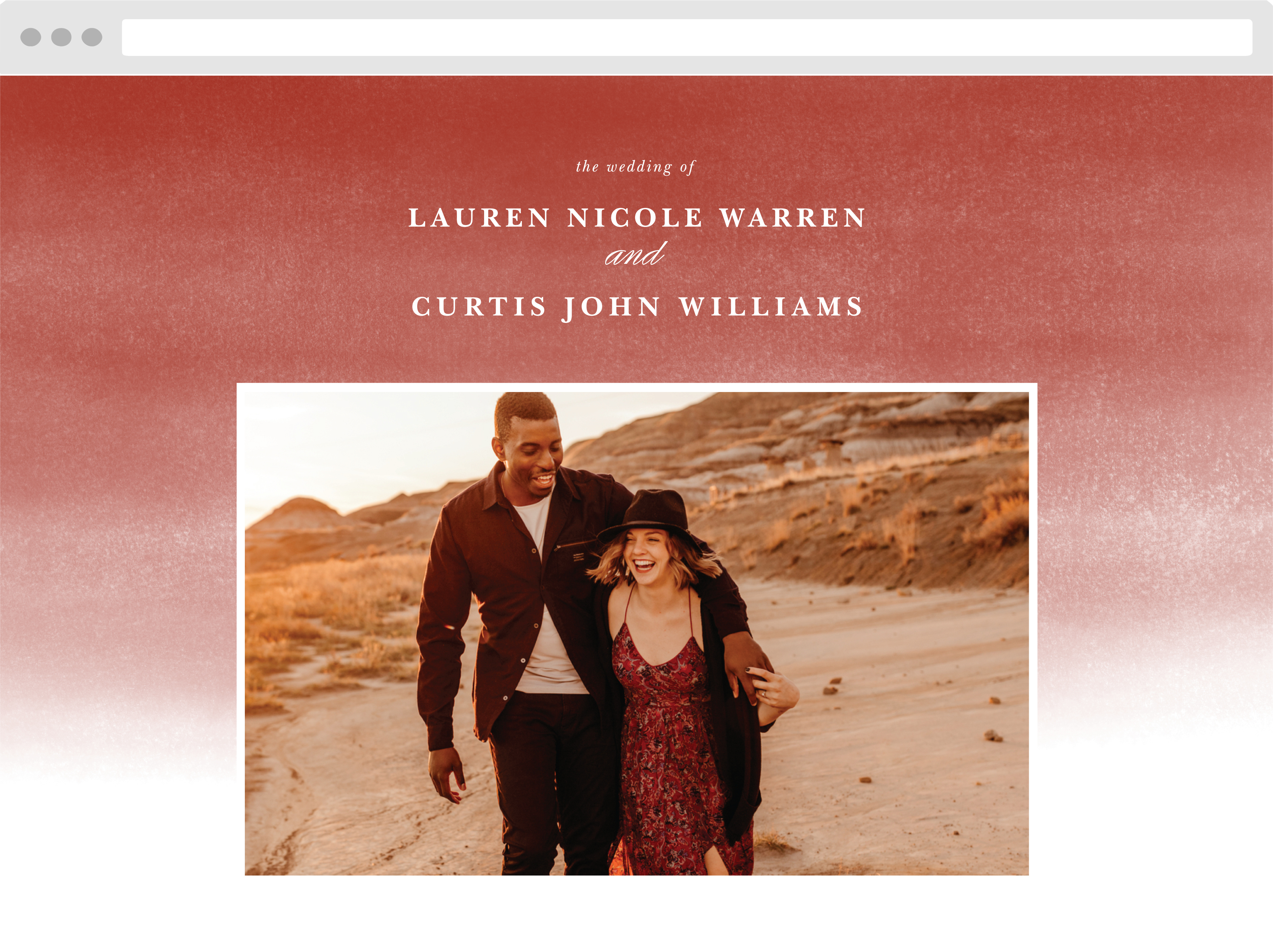 Happy Couple Wedding Website