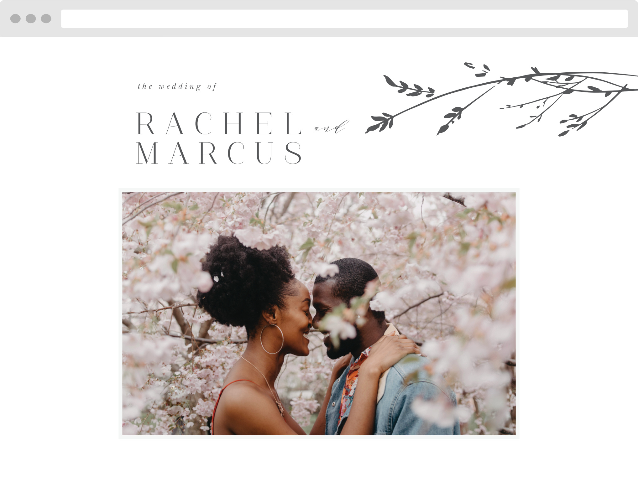 Sweet Grass Wedding Website
