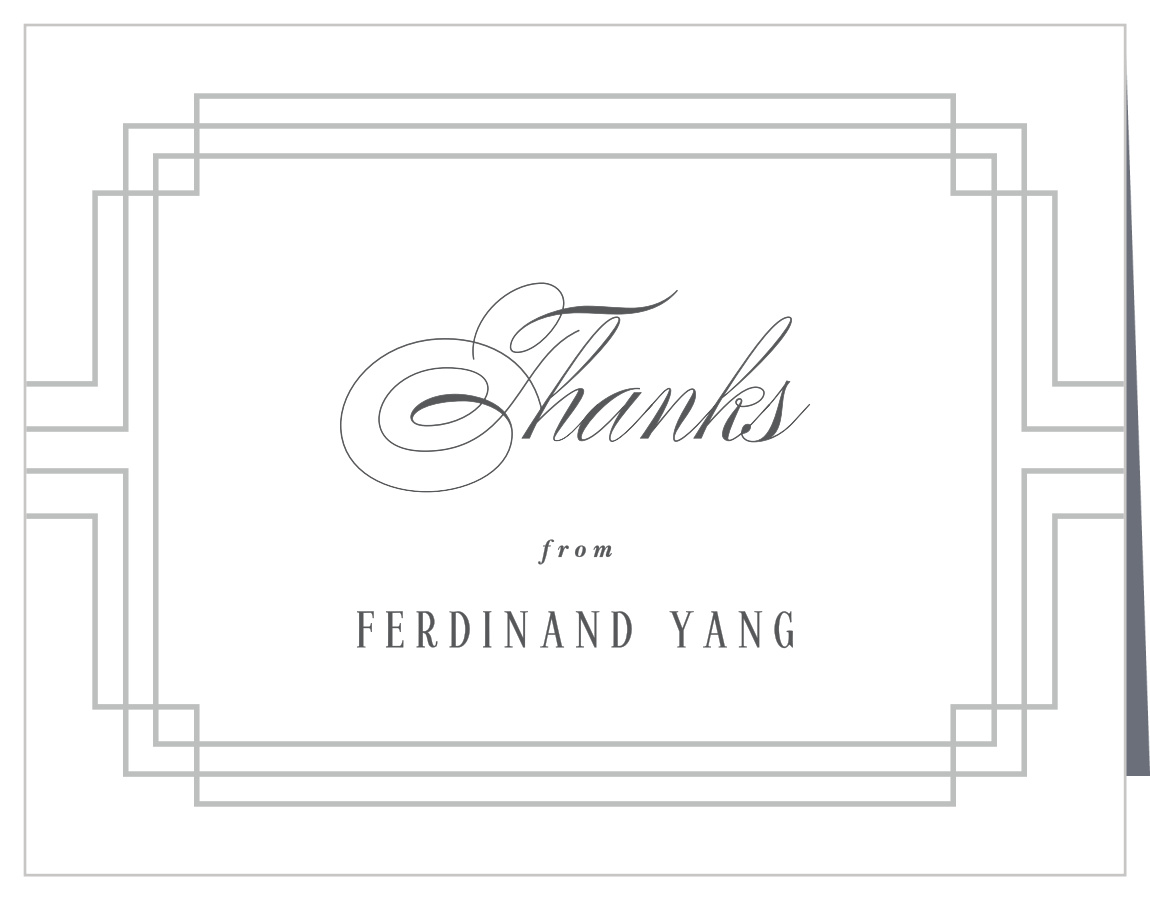 Deco Grad Graduation Thank You Cards