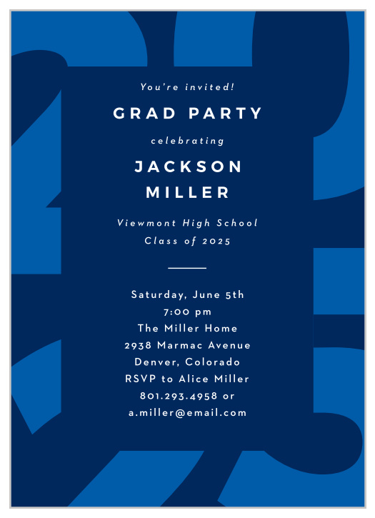 Our Oversized Year Graduation Invitations bring family and friends together to celebrate your amazing accomplishment.