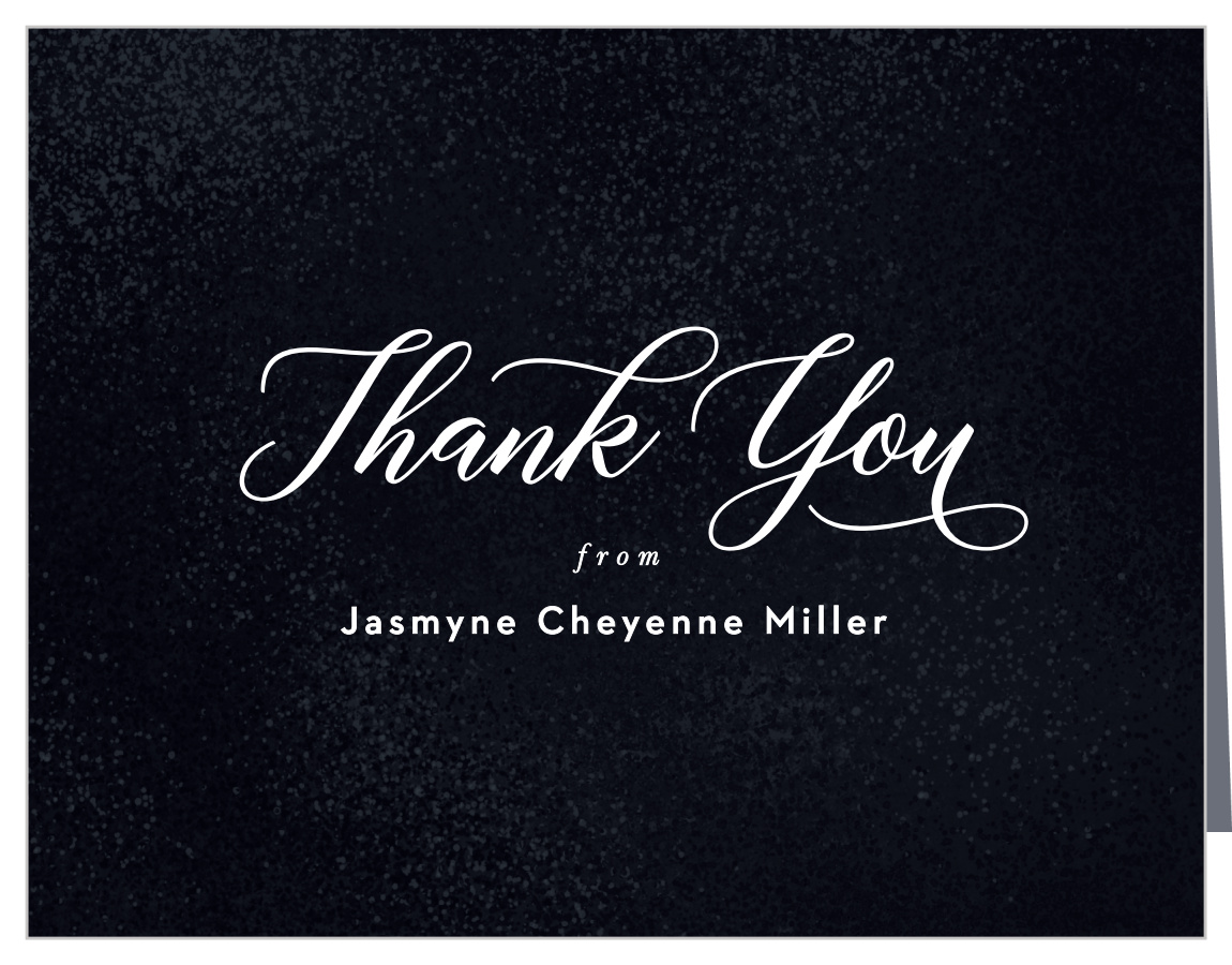 Shining Student Graduation Thank You Cards