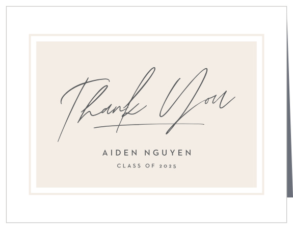 Send a word of gratitude to all your supporters in style with our Classic Keepsake Graduation Thank You Cards. 