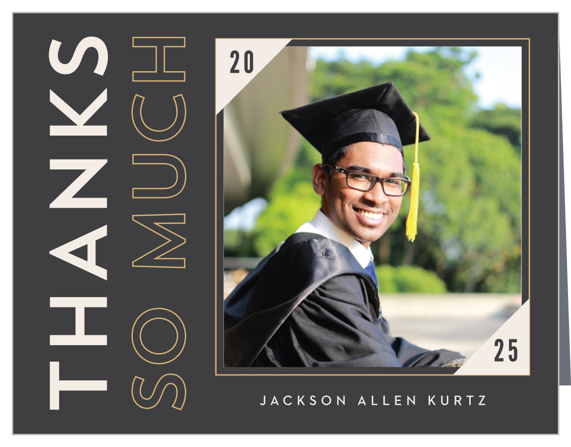 Bold Congradulations Graduation Thank You Cards